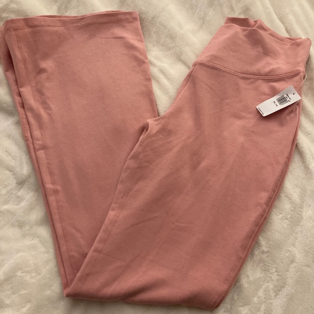 NWT pink flare yoga pants